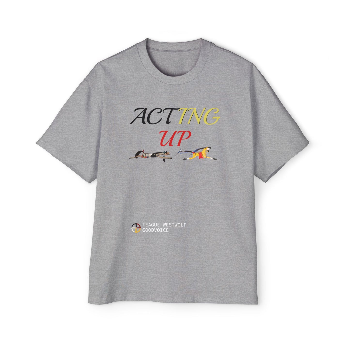 Acting Up Medicine Wheel - Men's Oversized Graphic Tee