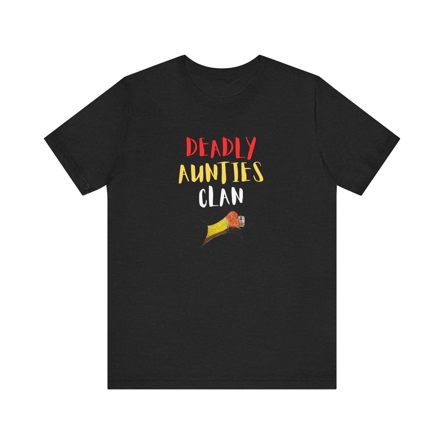 Version 2 -Deadly Aunties Clan - Blackfoot Ledger Art -  by Teague WestWolf GoodVoice - Unisex Tee