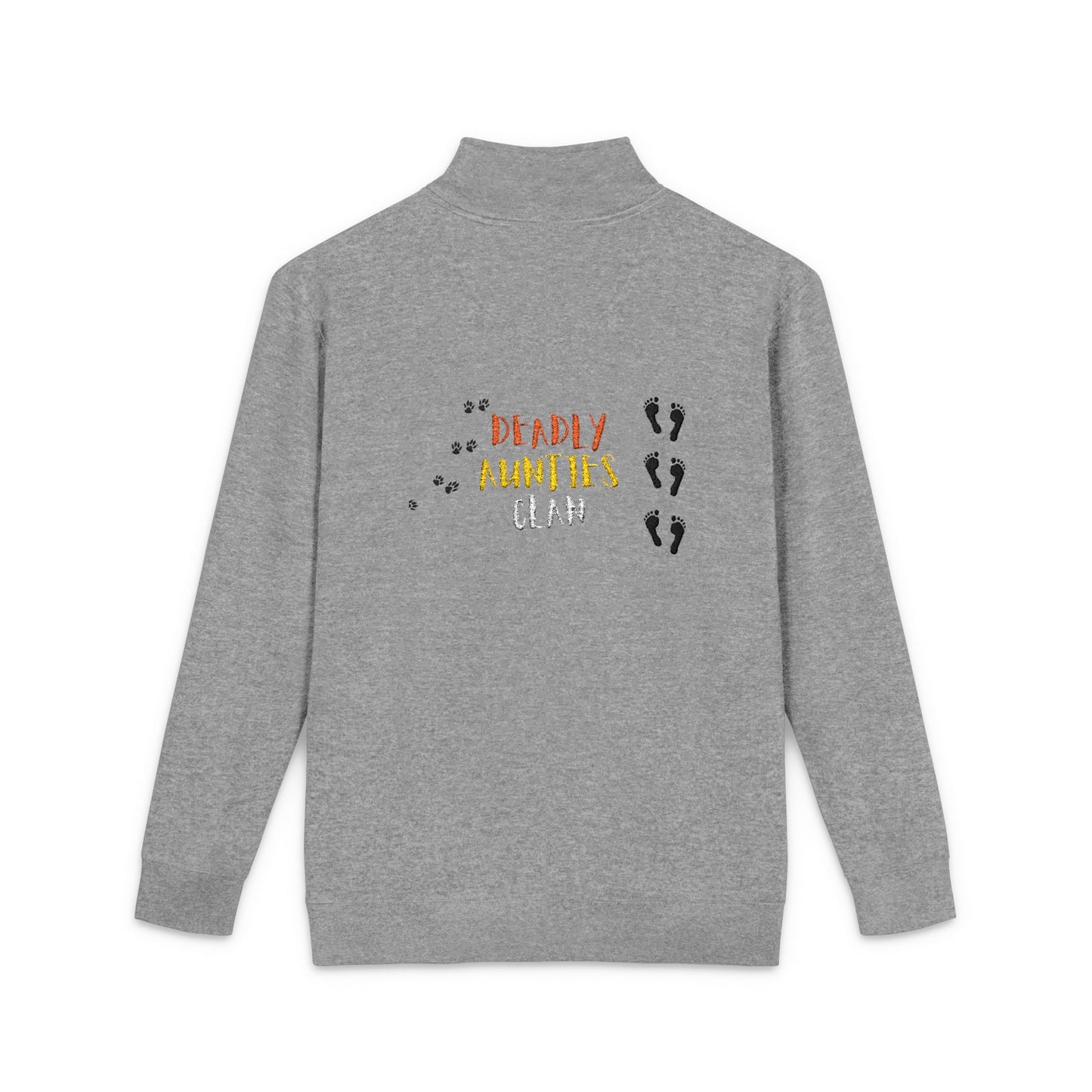 Wear Your WarPaint/Acting Up by Teague WestWolf GoodVoice - Embroidered Half-Zip Fleece