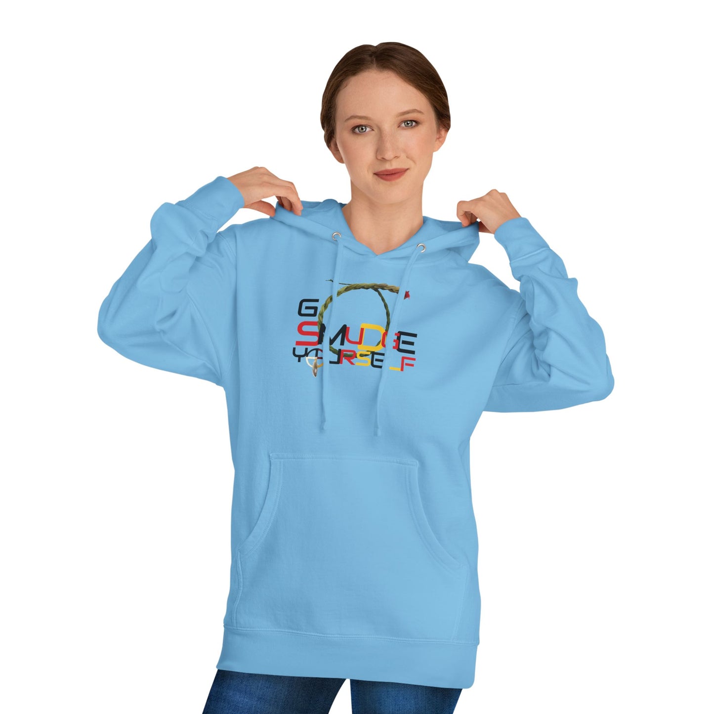 406WholeSale - Go Smudge YourSelf Medicine Wheel - Unisex Hooded Sweatshirt