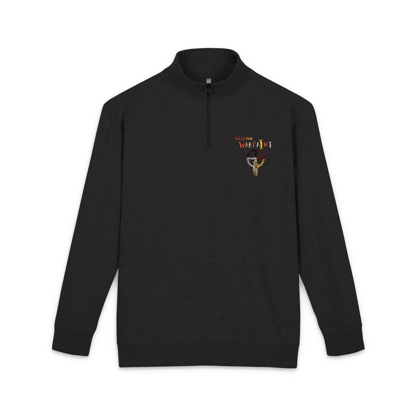 Wear Your WarPaint/Acting Up by Teague WestWolf GoodVoice - Embroidered Half-Zip Fleece