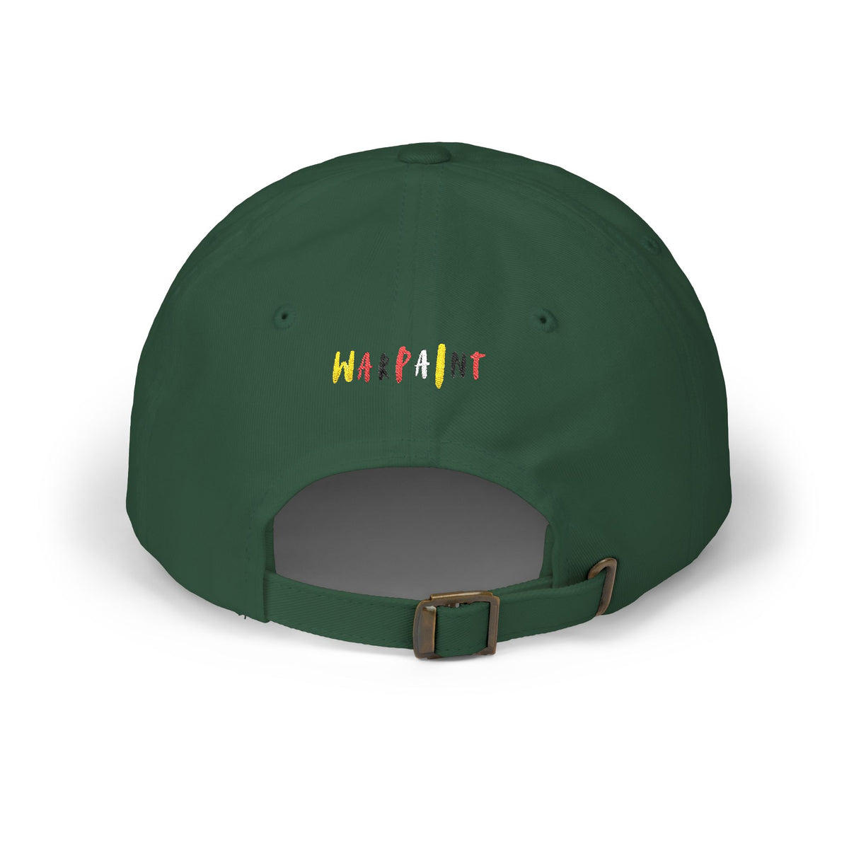 Dad Cap with Red Triple-Tipis Sketch Embroidery