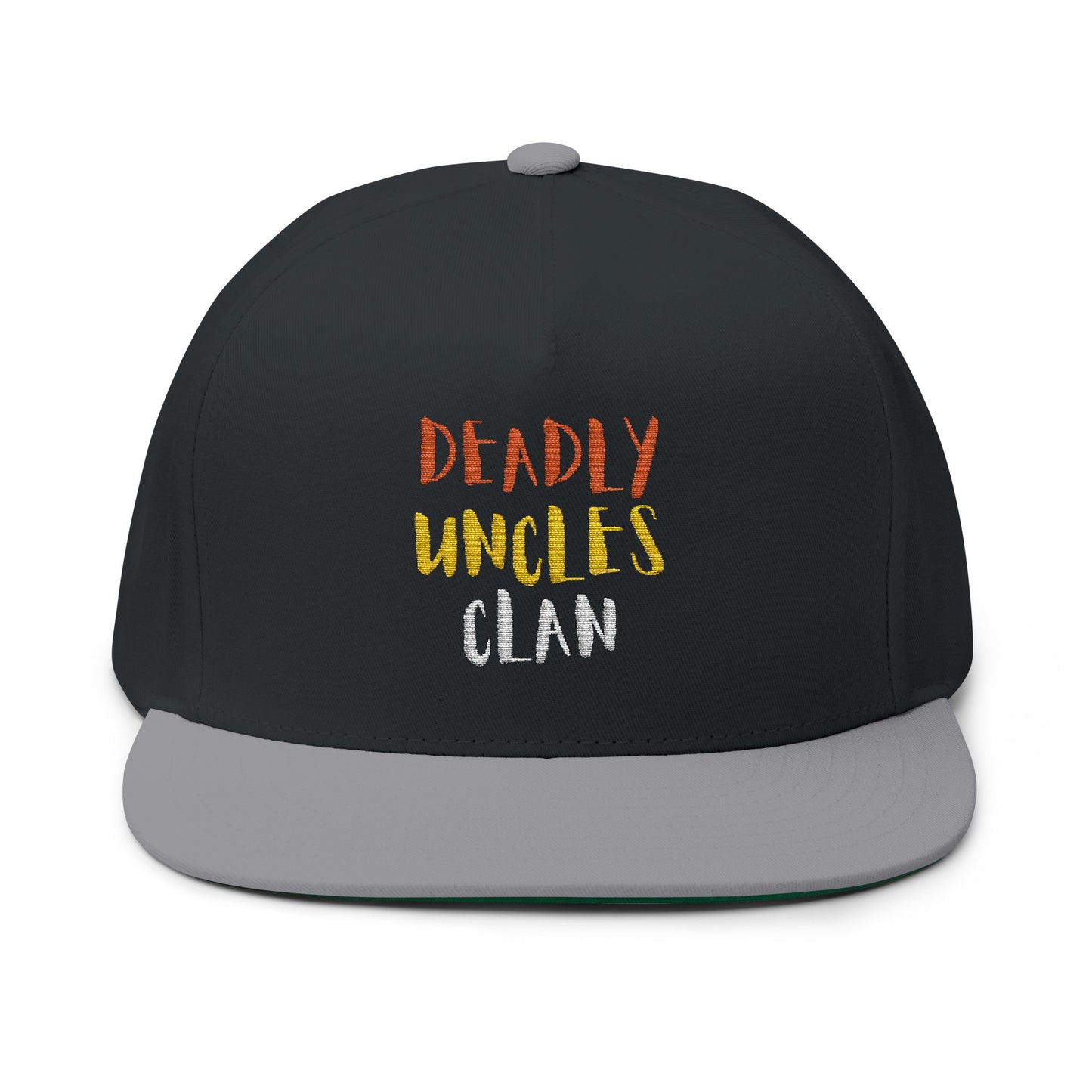 Flat Bill Cap — "Deadly Uncle's Clan" Embroidered Snapback Hat