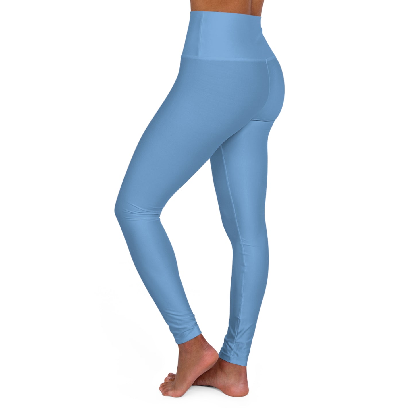 Wear Your WarPaint WithOut Off Leg Symbols - High Waisted Yoga Leggings (AOP)