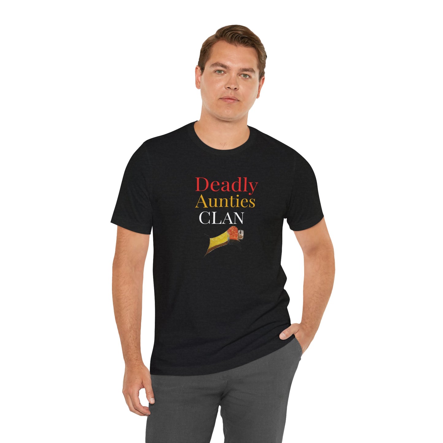 Version 1 - Deadly Aunties Clan - Blackfoot Ledger Art -  by Teague WestWolf GoodVoice - Unisex Tee
