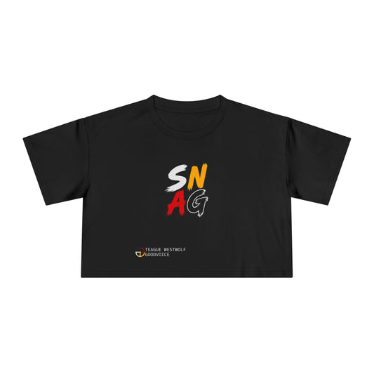 SNAG Graphic Crop Tee — Women's Urban Streetwear Top