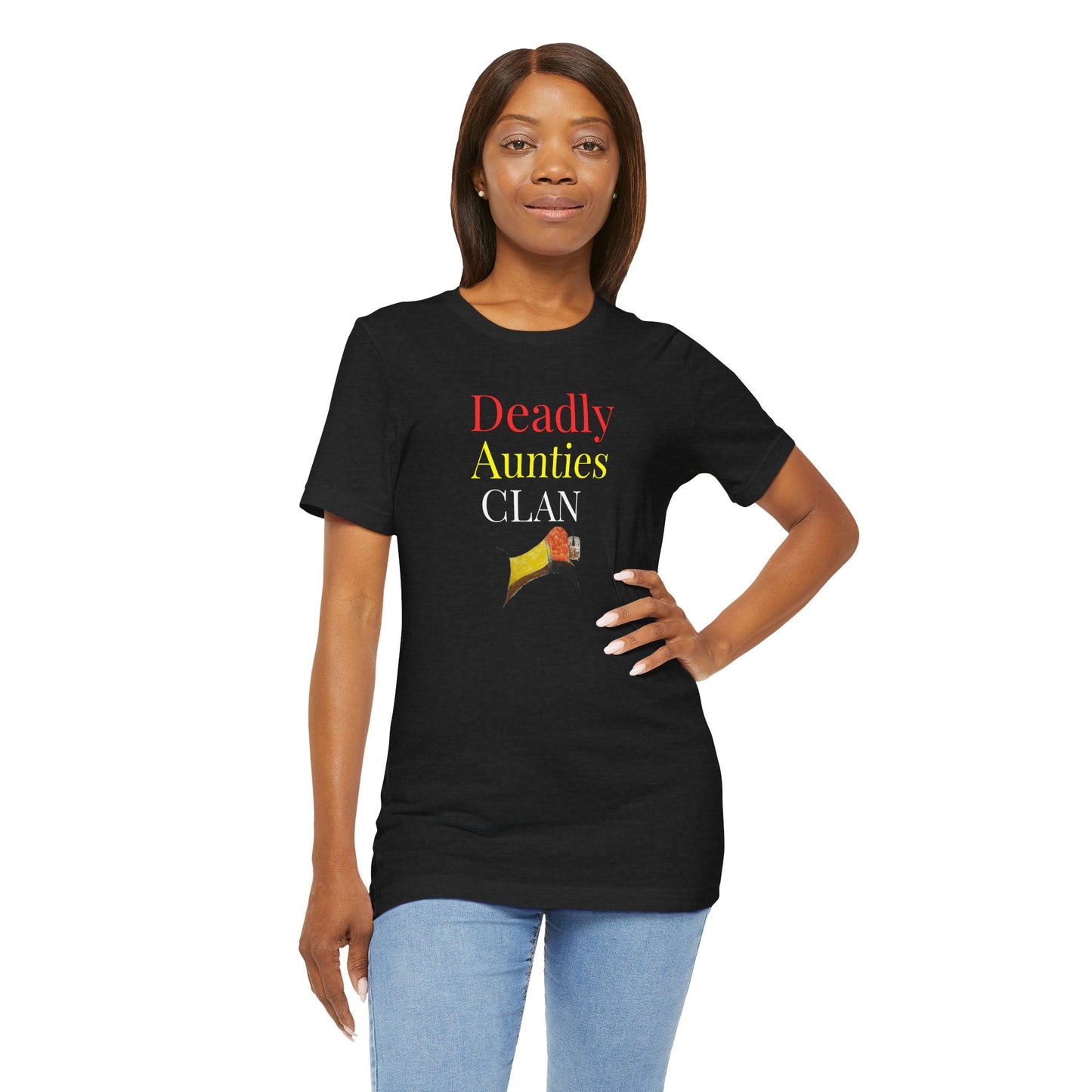 Deadly Aunties Clan - Blackfoot Ledger Art -  by Teague WestWolf GoodVoice - Unisex Tee