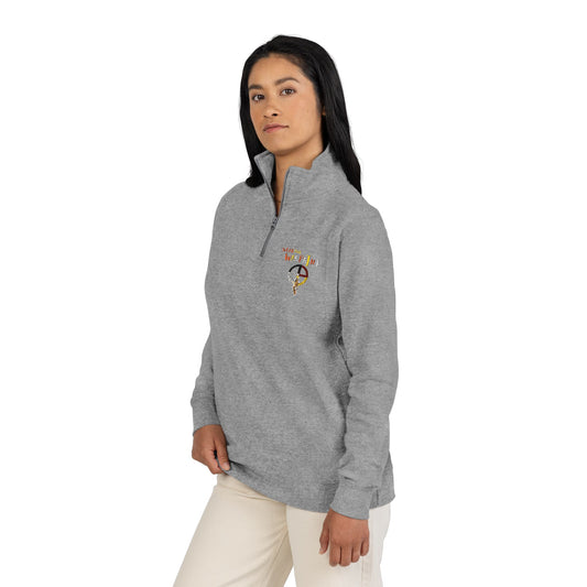Wear Your WarPaint/Acting Up by Teague WestWolf GoodVoice - Embroidered Half-Zip Fleece