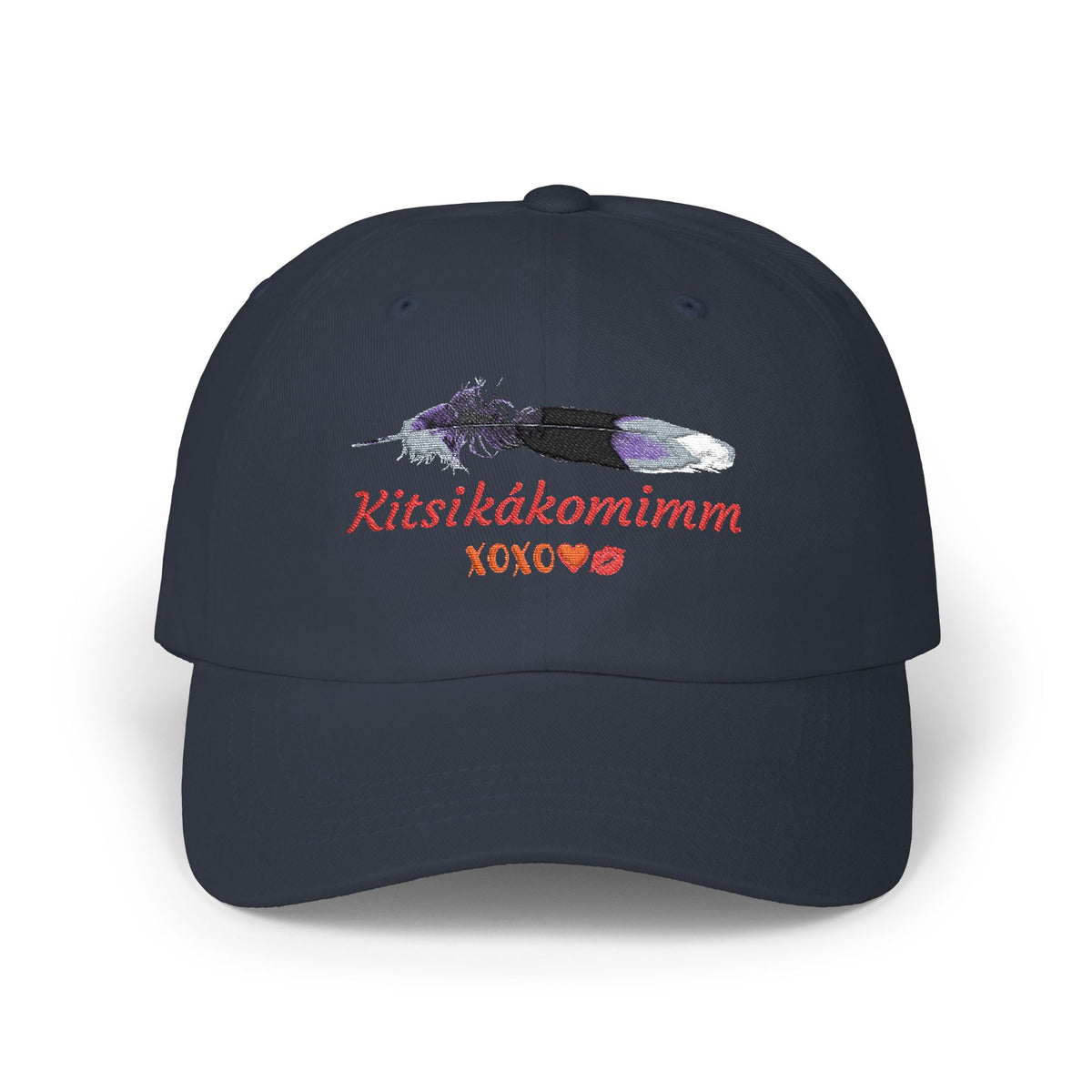 Kitsikákomimm Blackfoot word for “I Love You” Embroidery Dad Hat