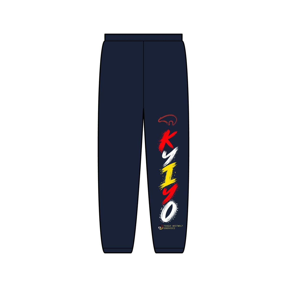 Kiyo Vertical Logo Sweatpants — Minimal Streetwear Joggers