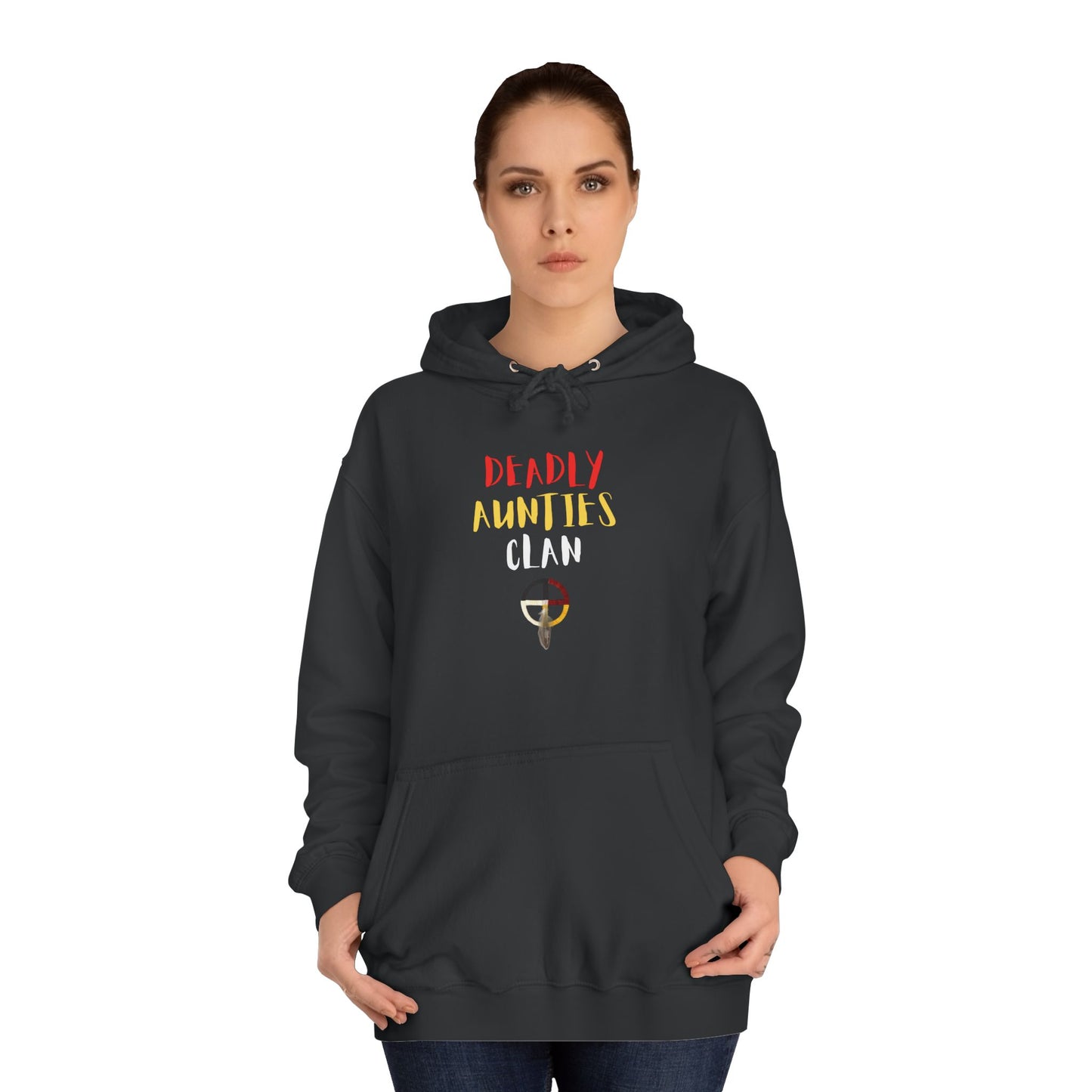 Deadly Aunties Clan - Unisex College Hoodie