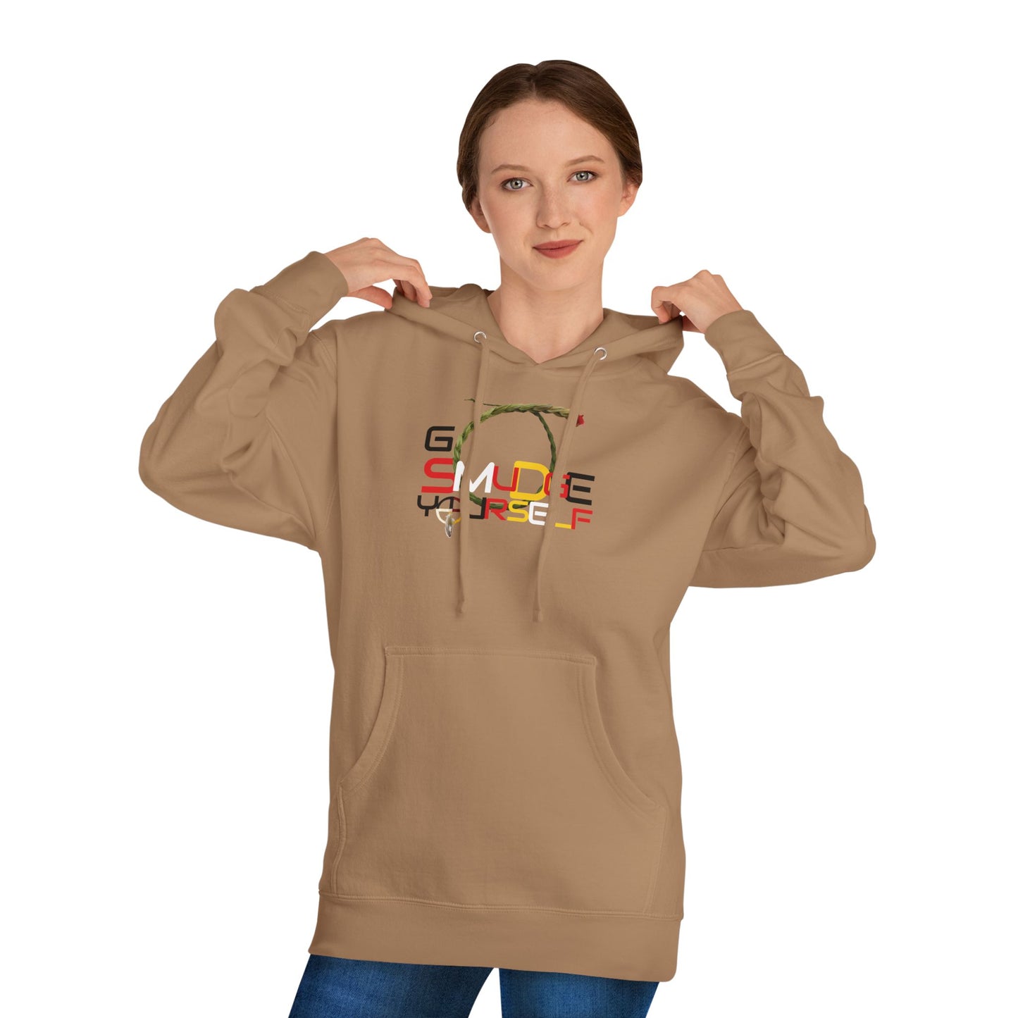 406WholeSale - Go Smudge YourSelf Medicine Wheel - Unisex Hooded Sweatshirt