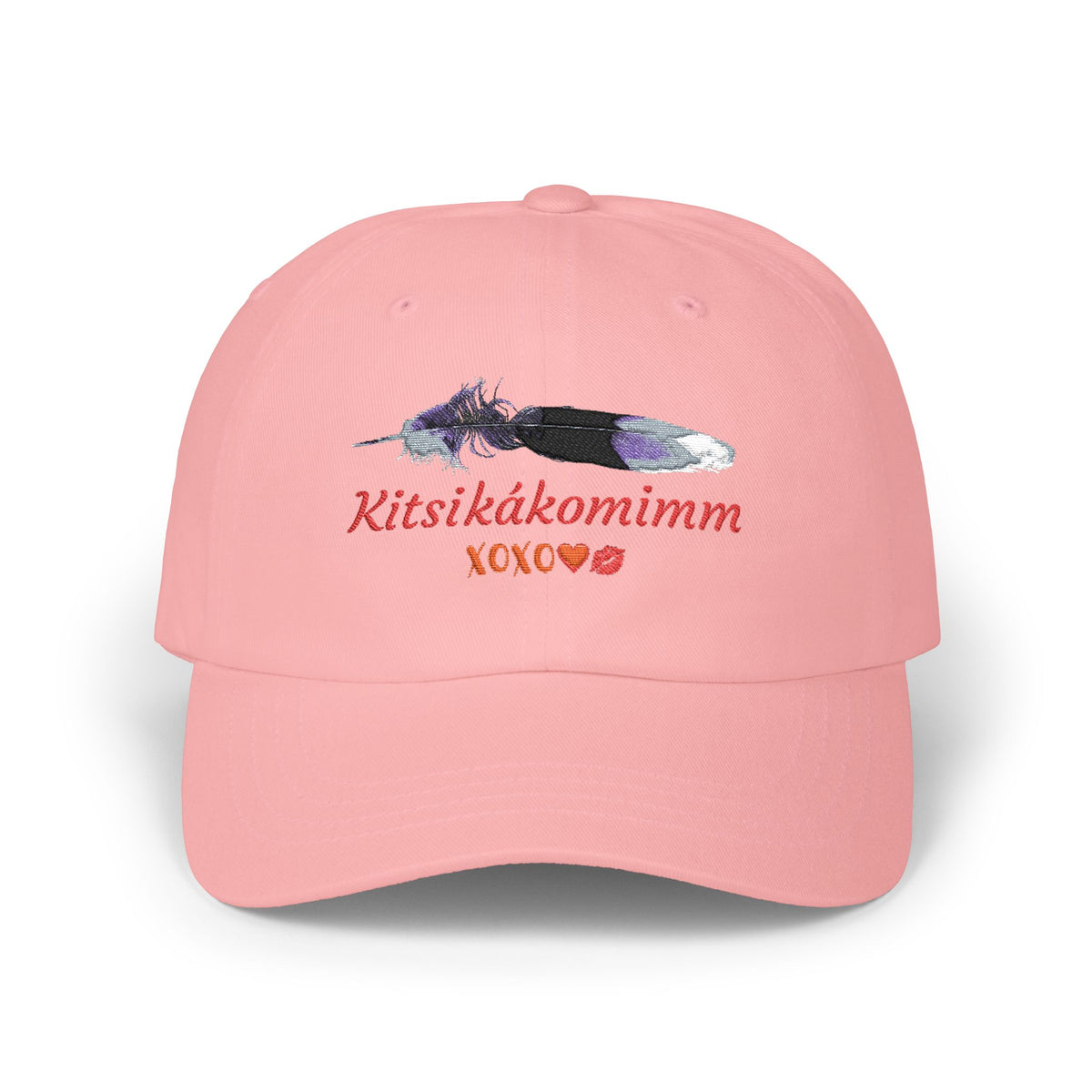 Kitsikákomimm Blackfoot word for “I Love You” Embroidery Dad Hat