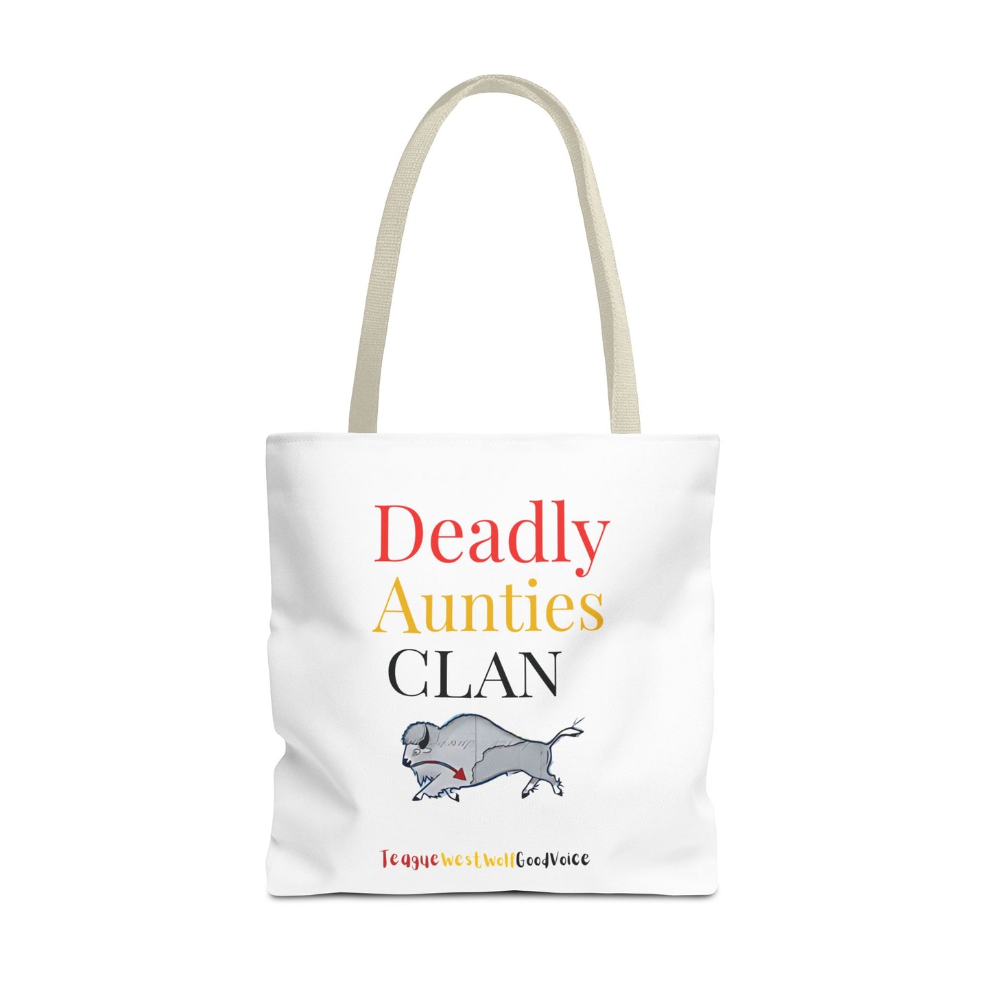 Deadly Aunties Clan Tote Bag by Teague WestWolf GoodVoice