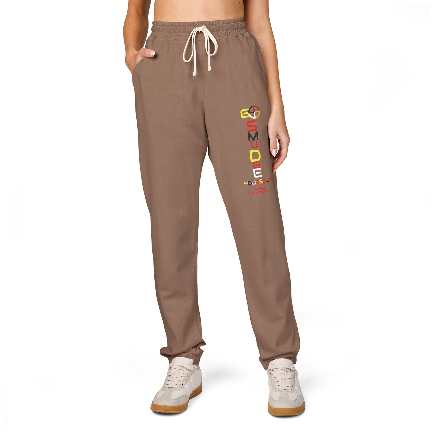 Embroidery Go Smudge YourSelf by Teague GoodVoice - Garment-Dyed Fleece Sweatpants