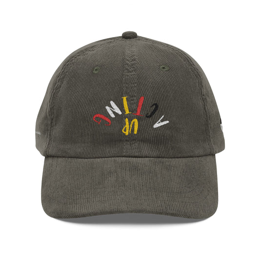 406WholeSale - Acting Up - Vintage Corduroy Cap (Embroidery) - by Teague WestWolf GoodVoice