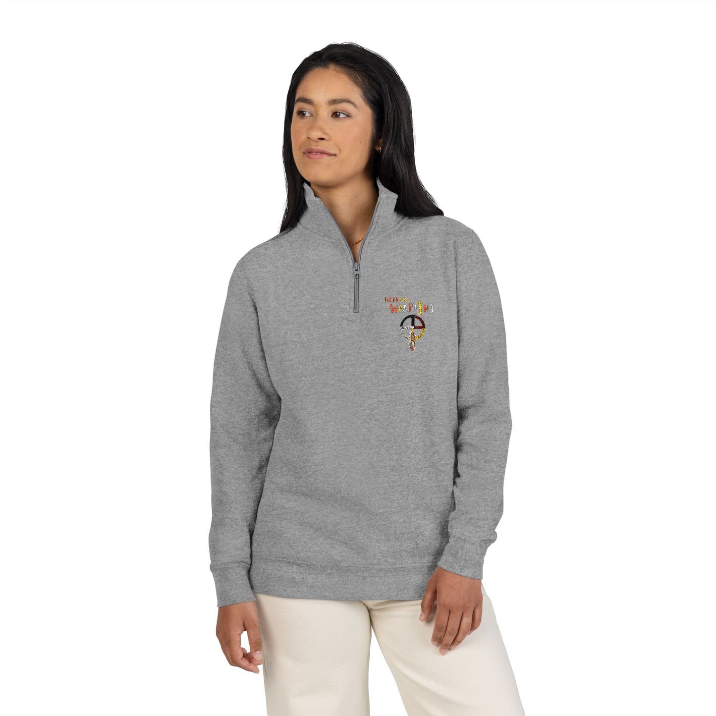 Wear Your WarPaint/Acting Up by Teague WestWolf GoodVoice - Embroidered Half-Zip Fleece