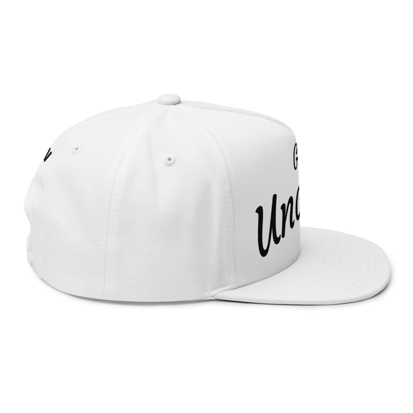 Flat Bill Cap — "Get Uncled" Embroidered Snapback Hat