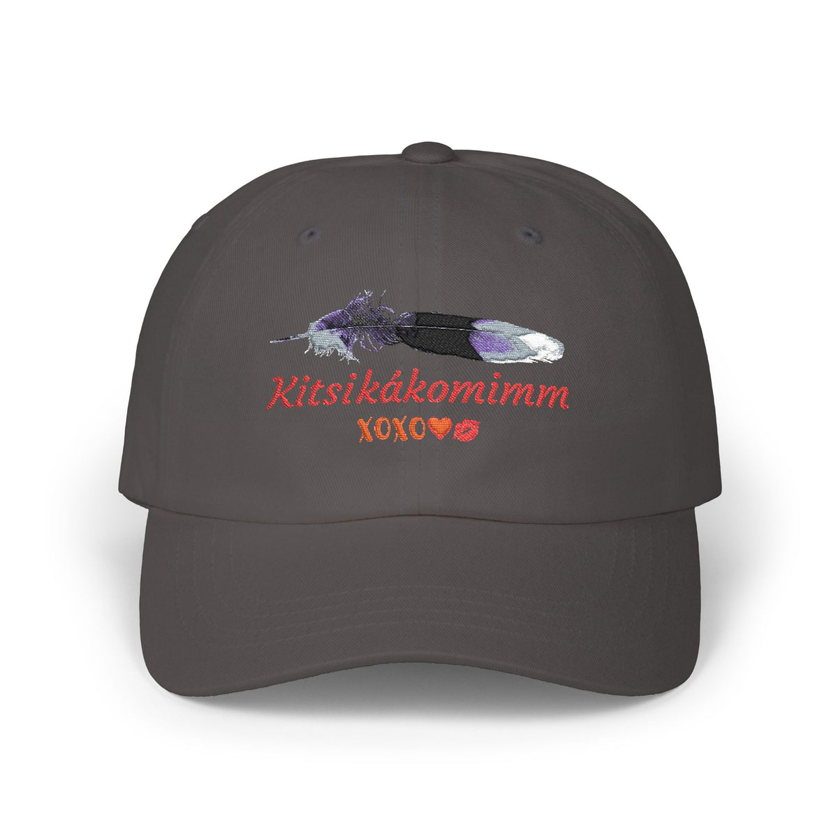 Kitsikákomimm Blackfoot word for “I Love You” Embroidery Dad Hat