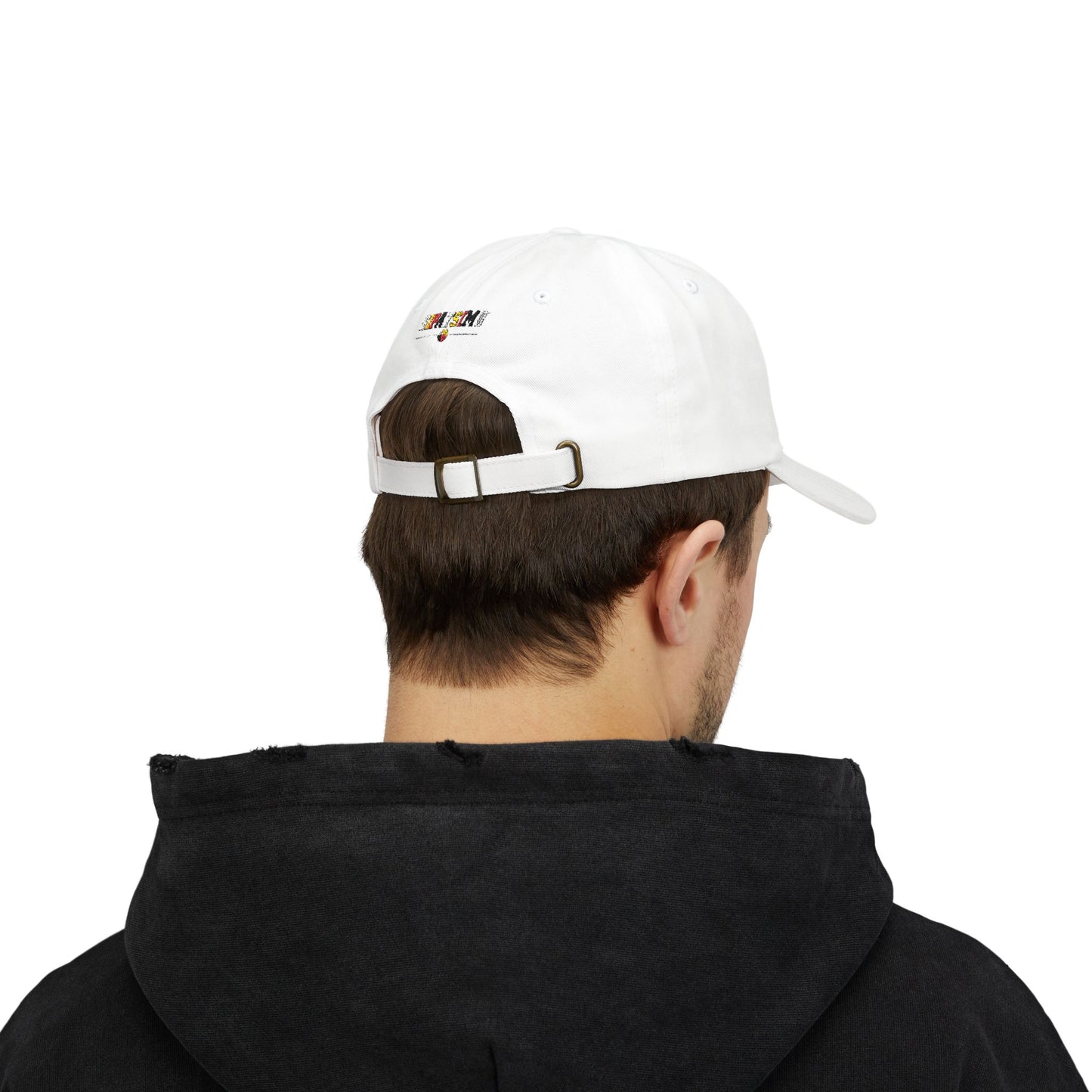 Dad Cap with Red Triple-Tipis Sketch Embroidery