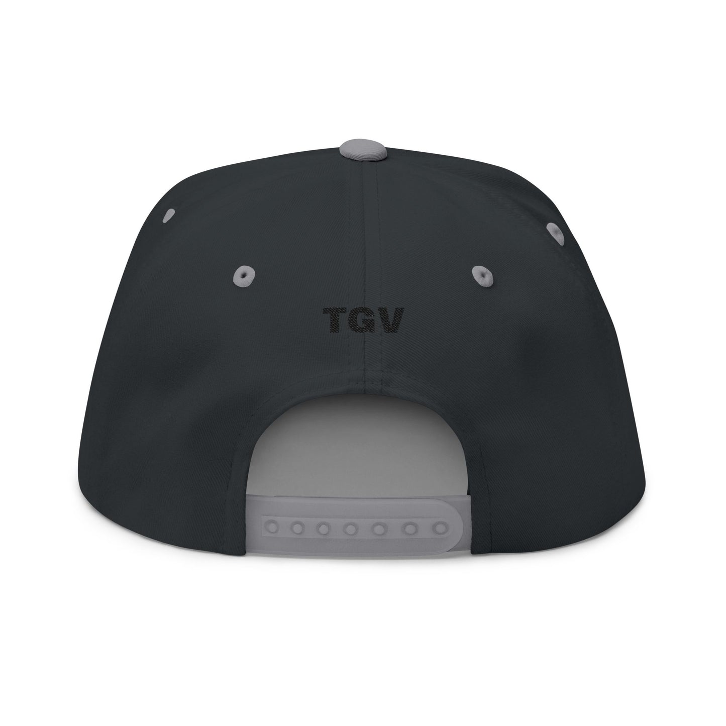 Flat Bill Cap — "Get Auntied" Embroidered Snapback Hat