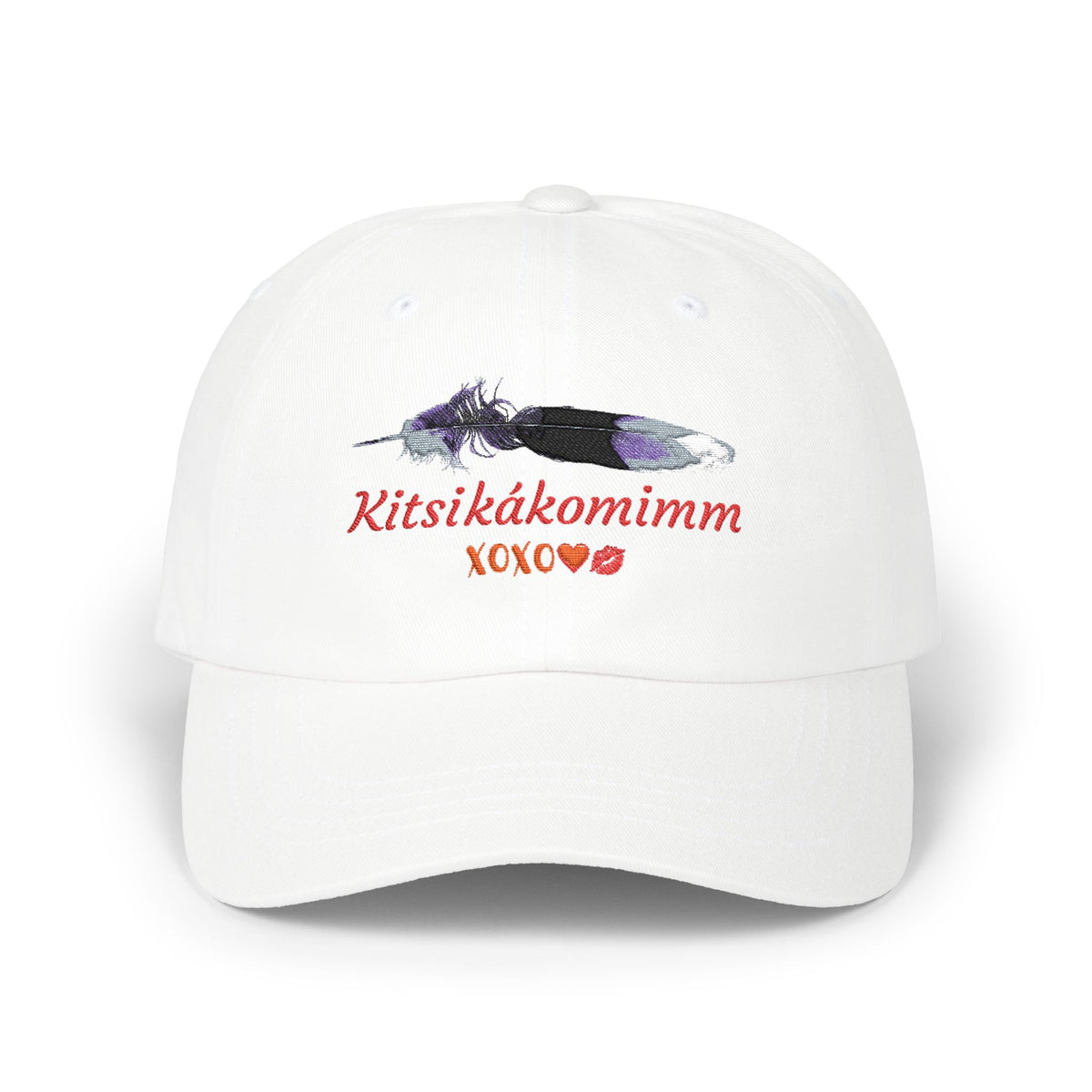 Kitsikákomimm Blackfoot word for “I Love You” Embroidery Dad Hat