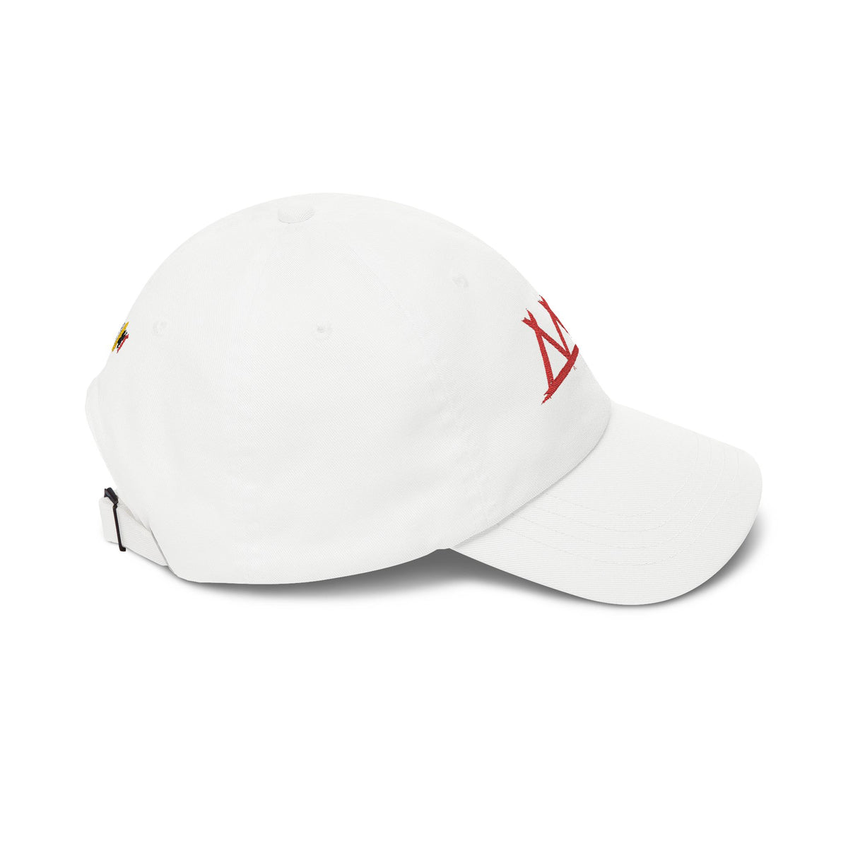 Dad Cap with Red Triple-Tipis Sketch Embroidery