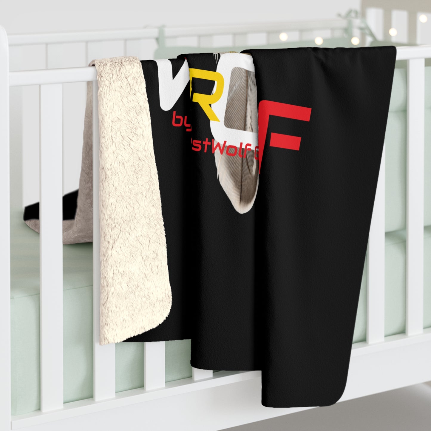 WarChief Sherpa Fleece Blanket — "Wear Your WarChief" Native Pride Design Teague WestWolf GoodVoice