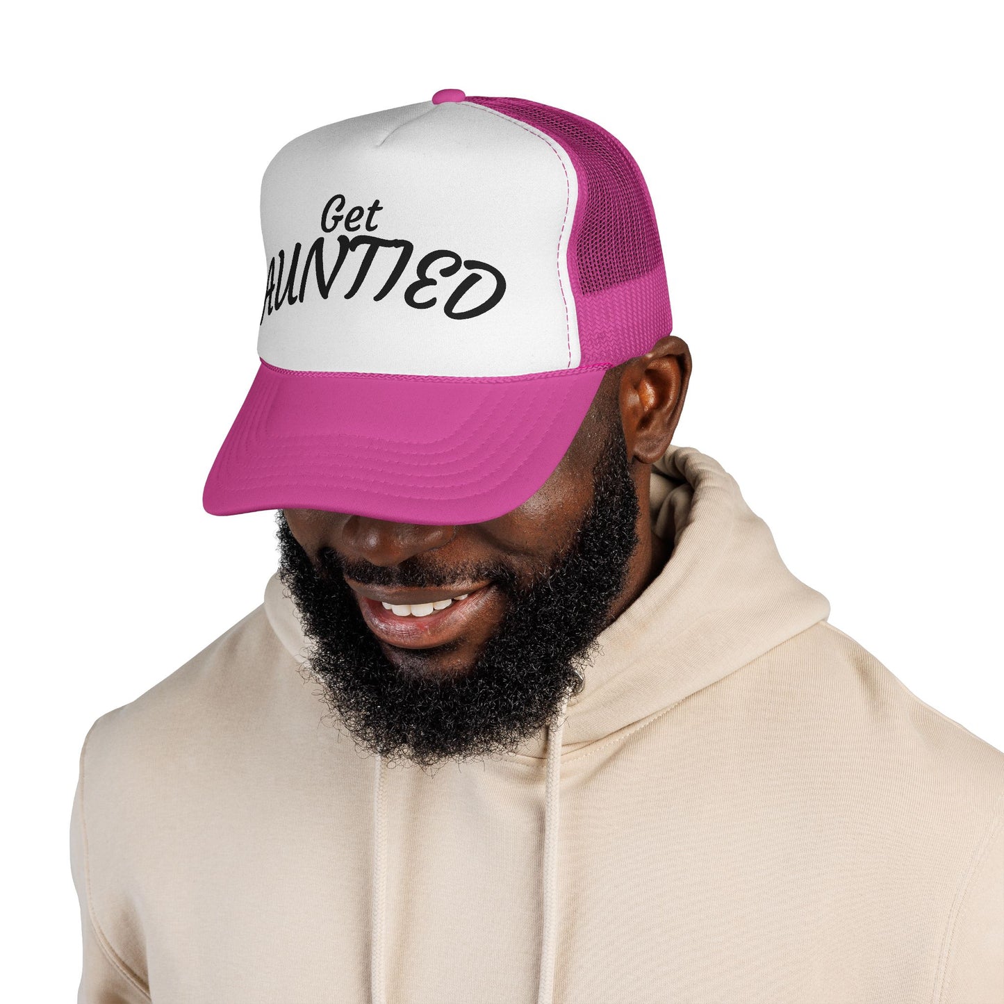 Get Auntie'd Trucker Hat - by Teague WestWolf GoodVoice