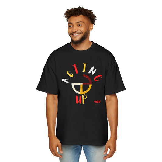Acting Up Medicine Wheel - Men's Oversized Graphic Tee