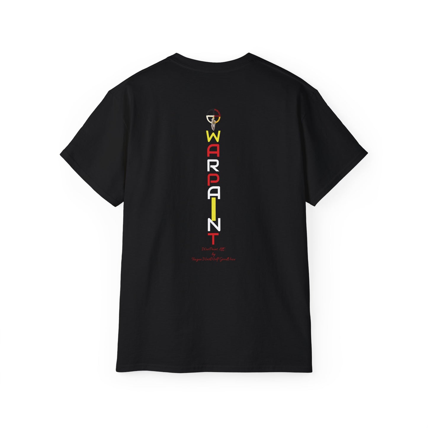 Siksikaitsitapi Niinaa (Blackfoot Man) Unisex Ultra Cotton T-Shirt by Teague WestWolf GoodVoice (Blackfoot / Blackfeet Tribe - Browning, Montana) Native American Indigenous Made in the USA Unisex Ultra Cotton Tee