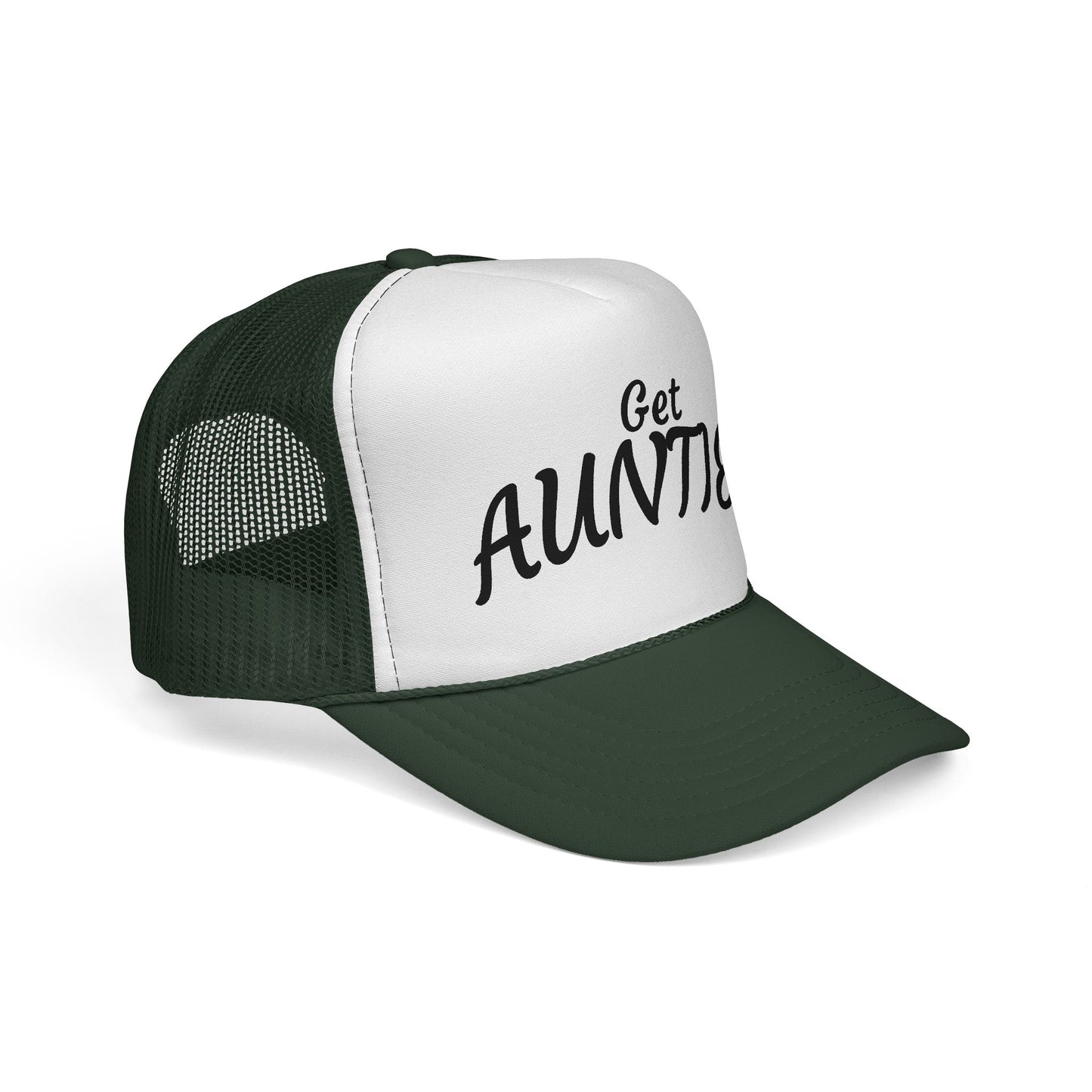 Get Auntie'd Trucker Hat - by Teague WestWolf GoodVoice