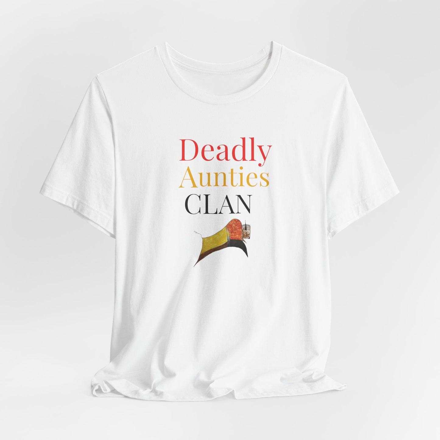 Version 1 - Deadly Aunties Clan - Blackfoot Ledger Art -  by Teague WestWolf GoodVoice - Unisex Tee