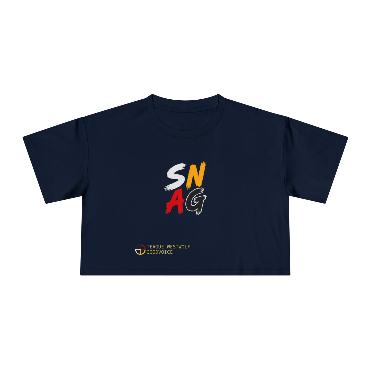 SNAG Graphic Crop Tee — Women's Urban Streetwear Top