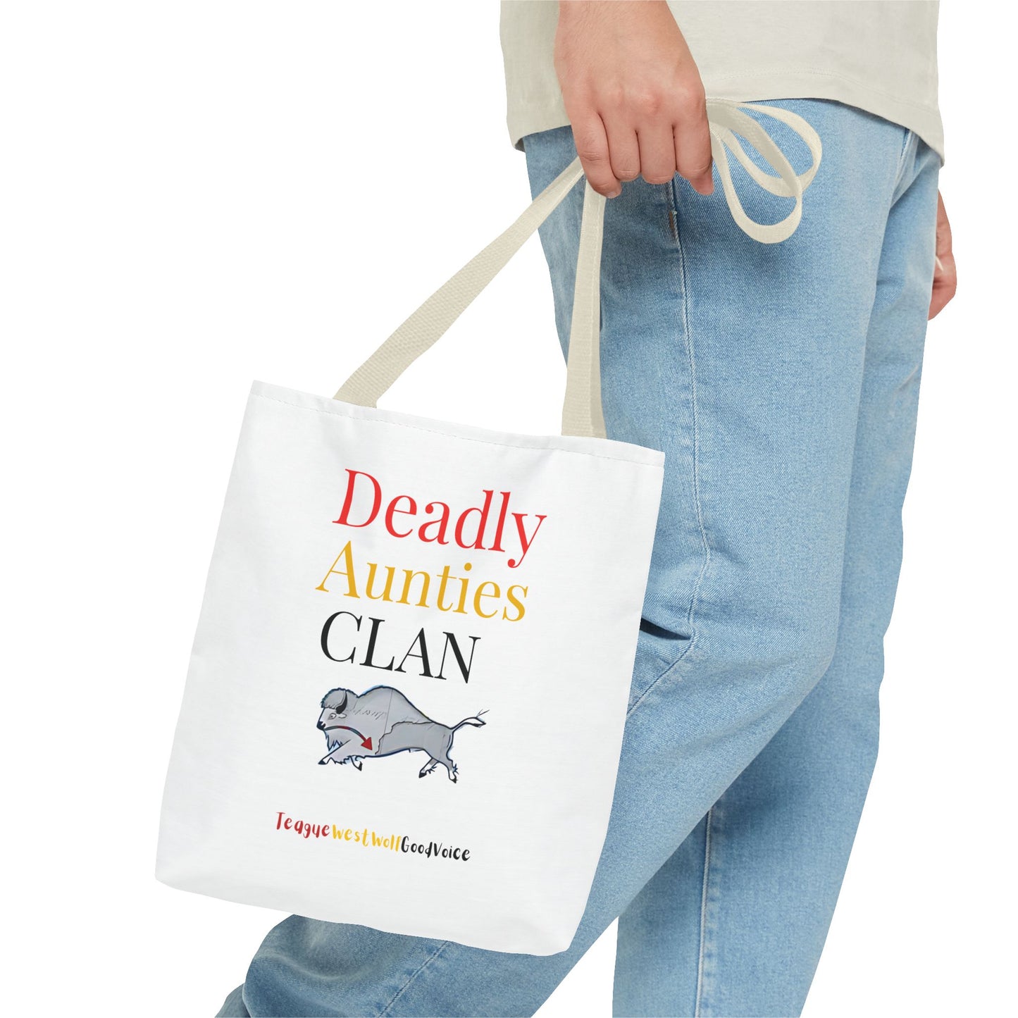 Deadly Aunties Clan Tote Bag by Teague WestWolf GoodVoice
