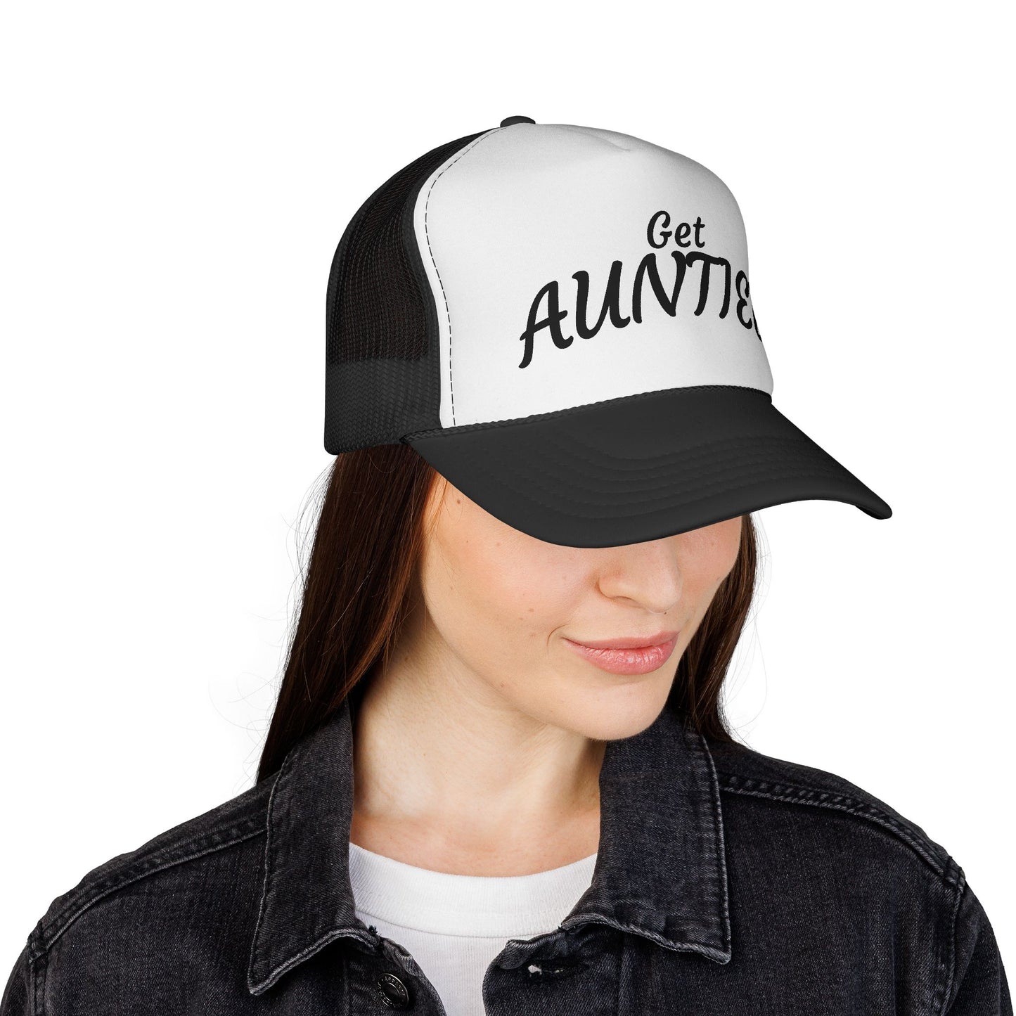Get Auntie'd Trucker Hat - by Teague WestWolf GoodVoice
