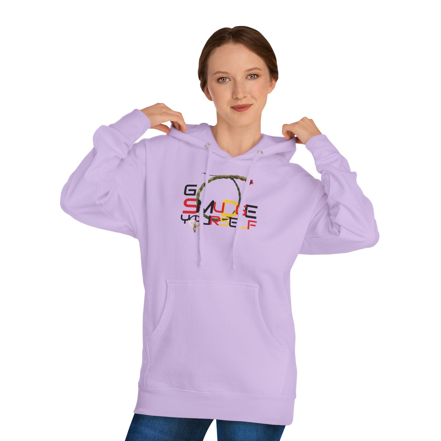 406WholeSale - Go Smudge YourSelf Medicine Wheel - Unisex Hooded Sweatshirt