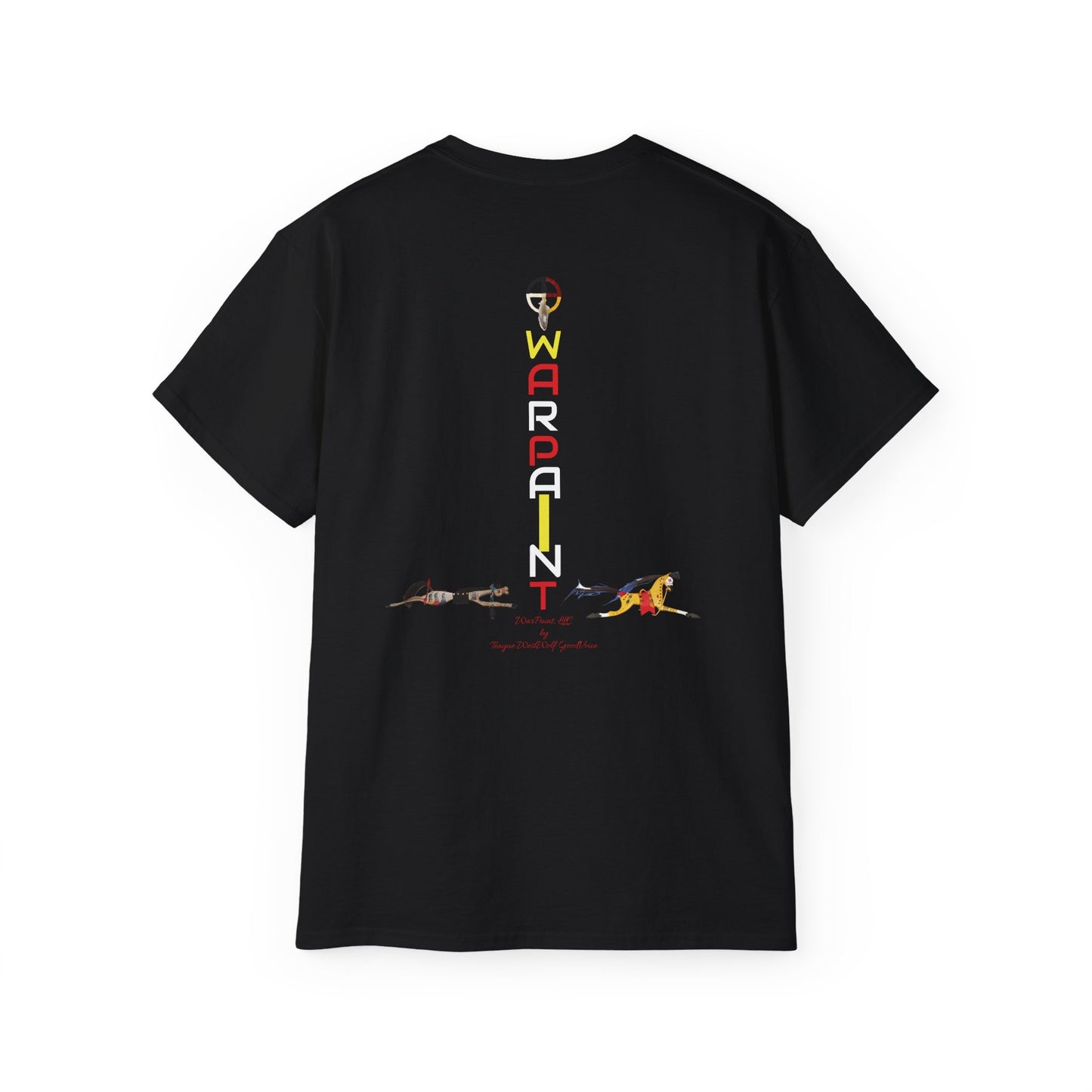 Siksikaitsitapi Aakii (Blackfoot Woman) Unisex Ultra Cotton T-Shirt by Teague WestWolf GoodVoice (Blackfoot / Blackfeet Tribe - Browning, Montana) Native American Indigenous Made in the USA Unisex Ultra Cotton Tee