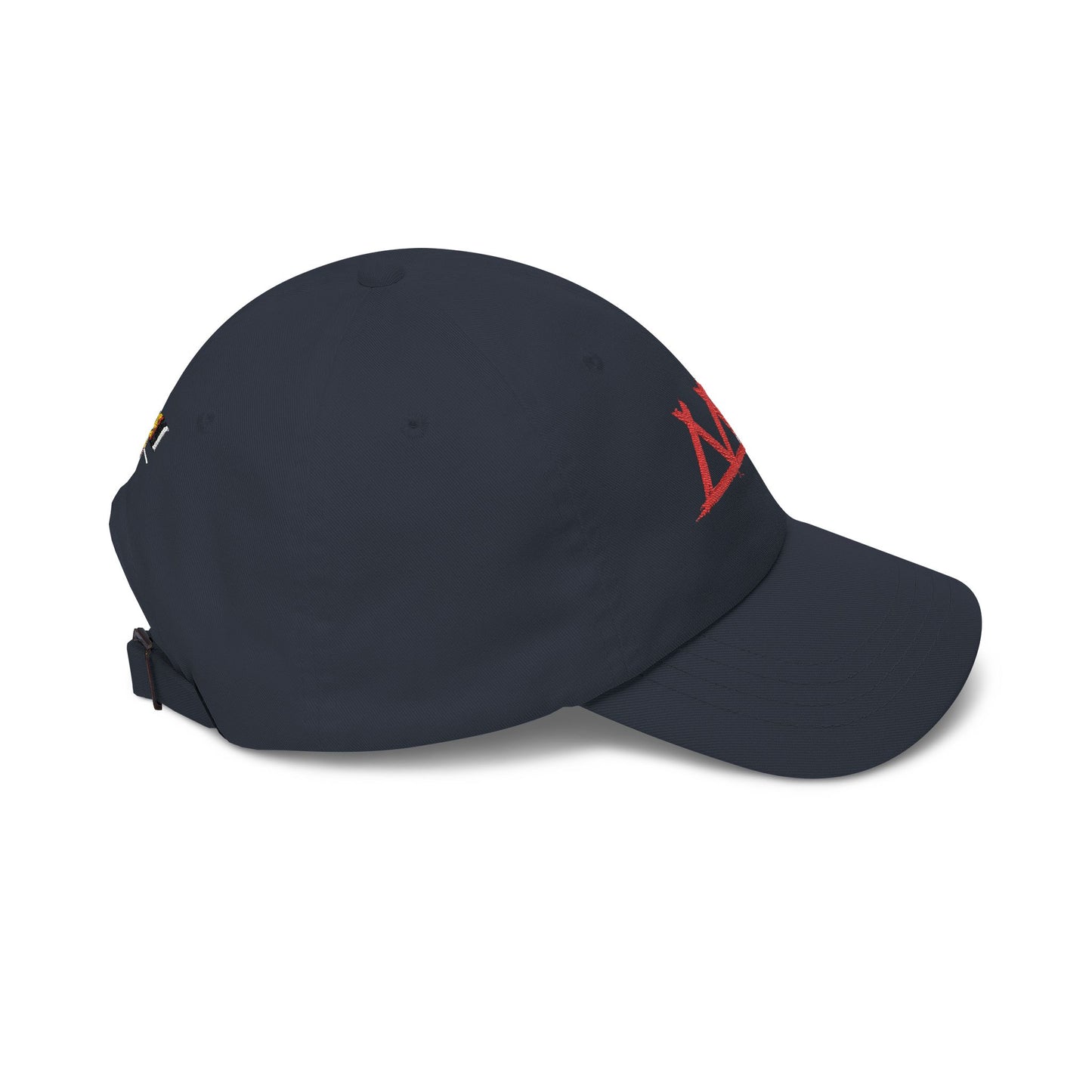 Dad Cap with Red Triple-Tipis Sketch Embroidery