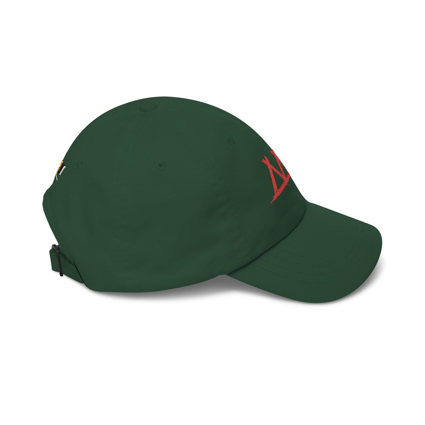 Dad Cap with Red Triple-Tipis Sketch Embroidery