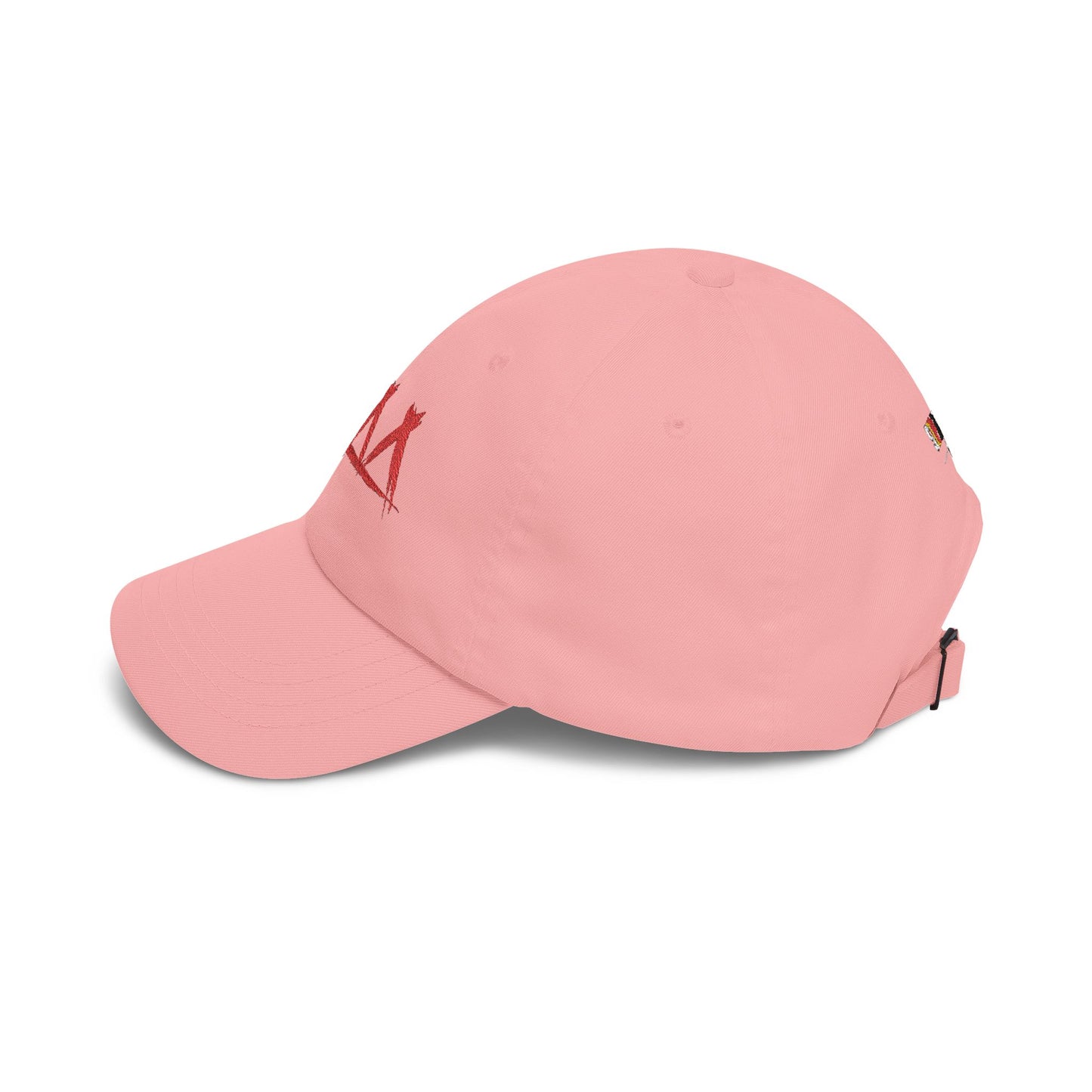 Dad Cap with Red Triple-Tipis Sketch Embroidery