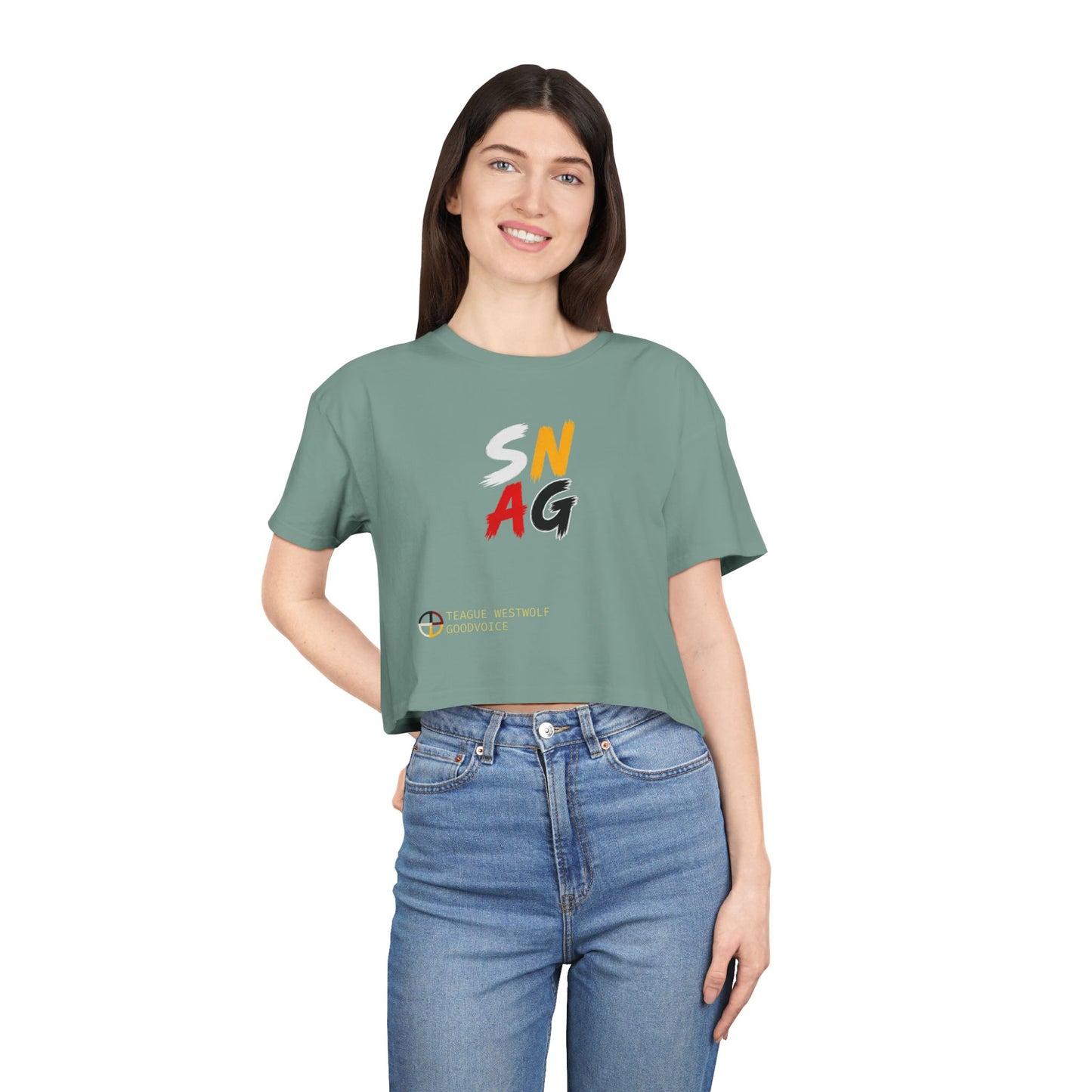 SNAG Graphic Crop Tee — Women's Urban Streetwear Top