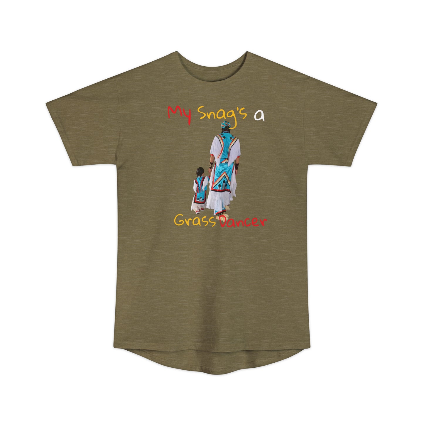 My Snag’s a Grass Dancer/W Teague WestWolf & Son Natu’Okomii - Unisex Long Body Urban Tee