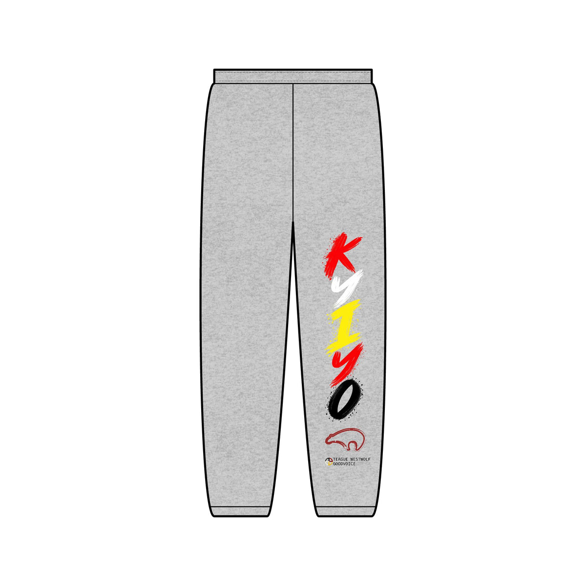 Kiyo Vertical Logo Sweatpants — Minimal Streetwear Joggers