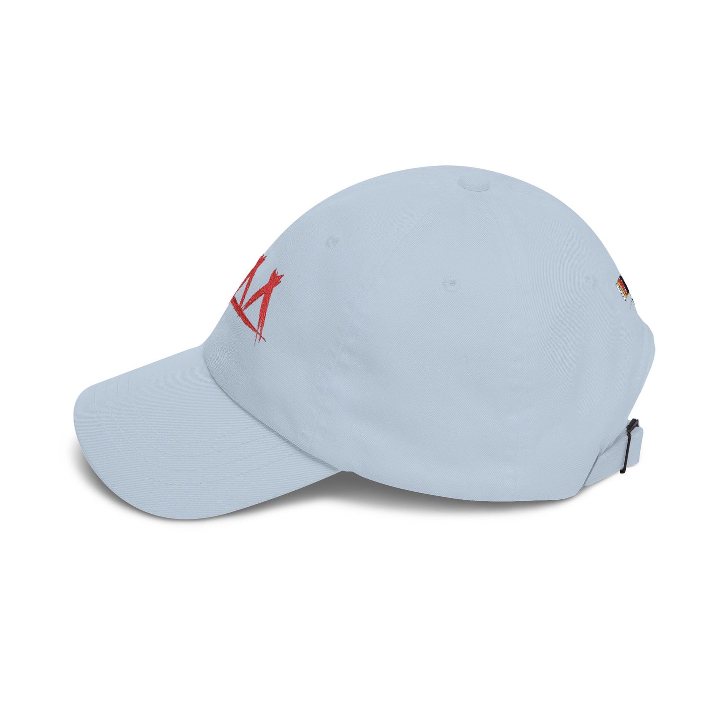 Dad Cap with Red Triple-Tipis Sketch Embroidery
