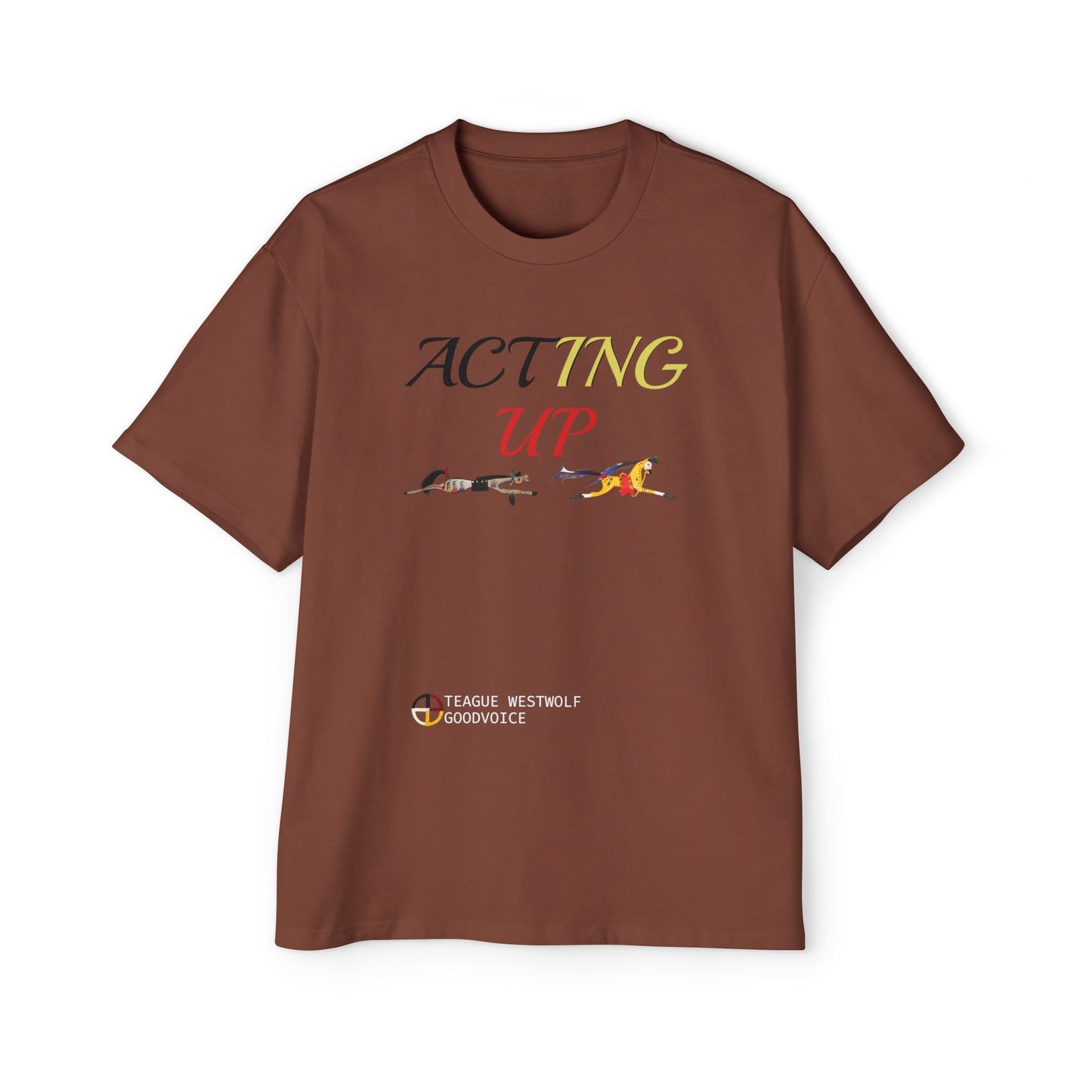 406Wholesale 5080 OVERSIZED - MSRP: $40 - Acting Up Medicine Wheel - Men's Oversized Graphic Tee