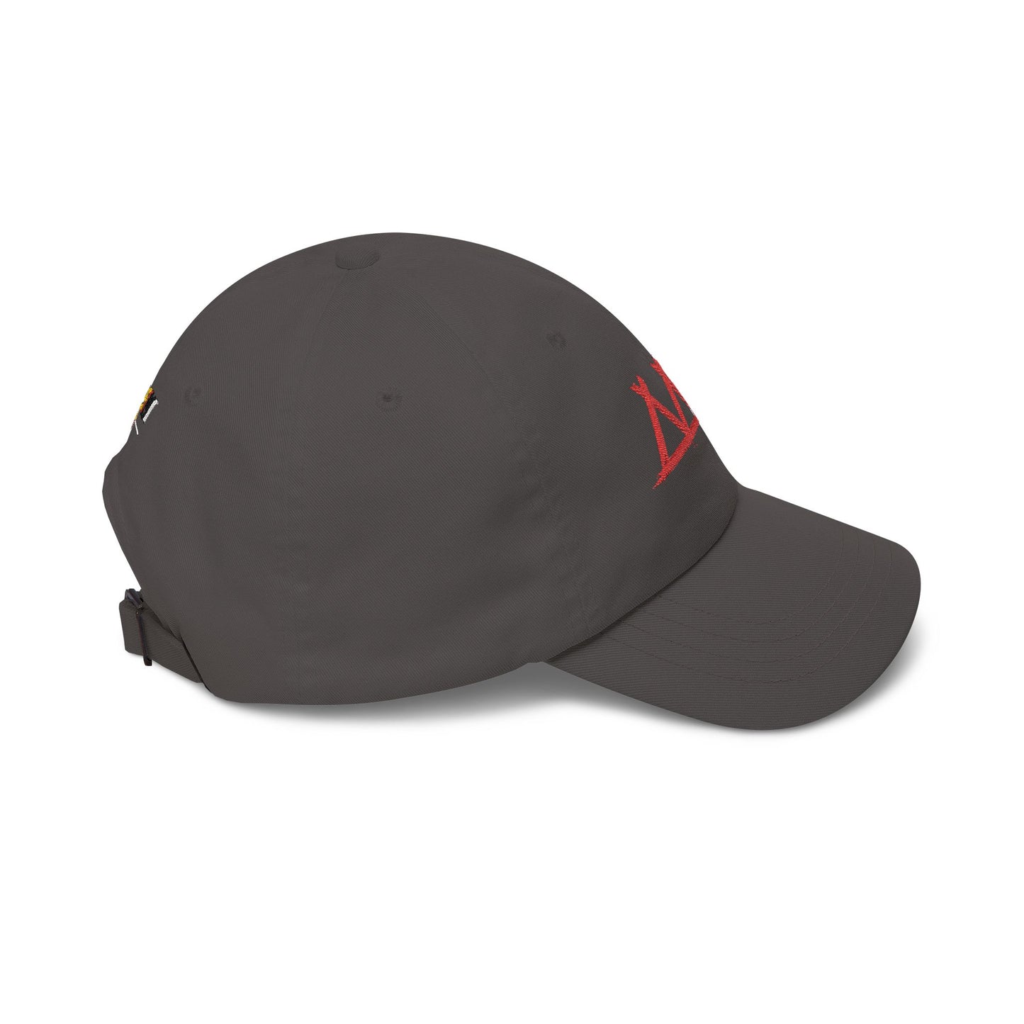 Dad Cap with Red Triple-Tipis Sketch Embroidery