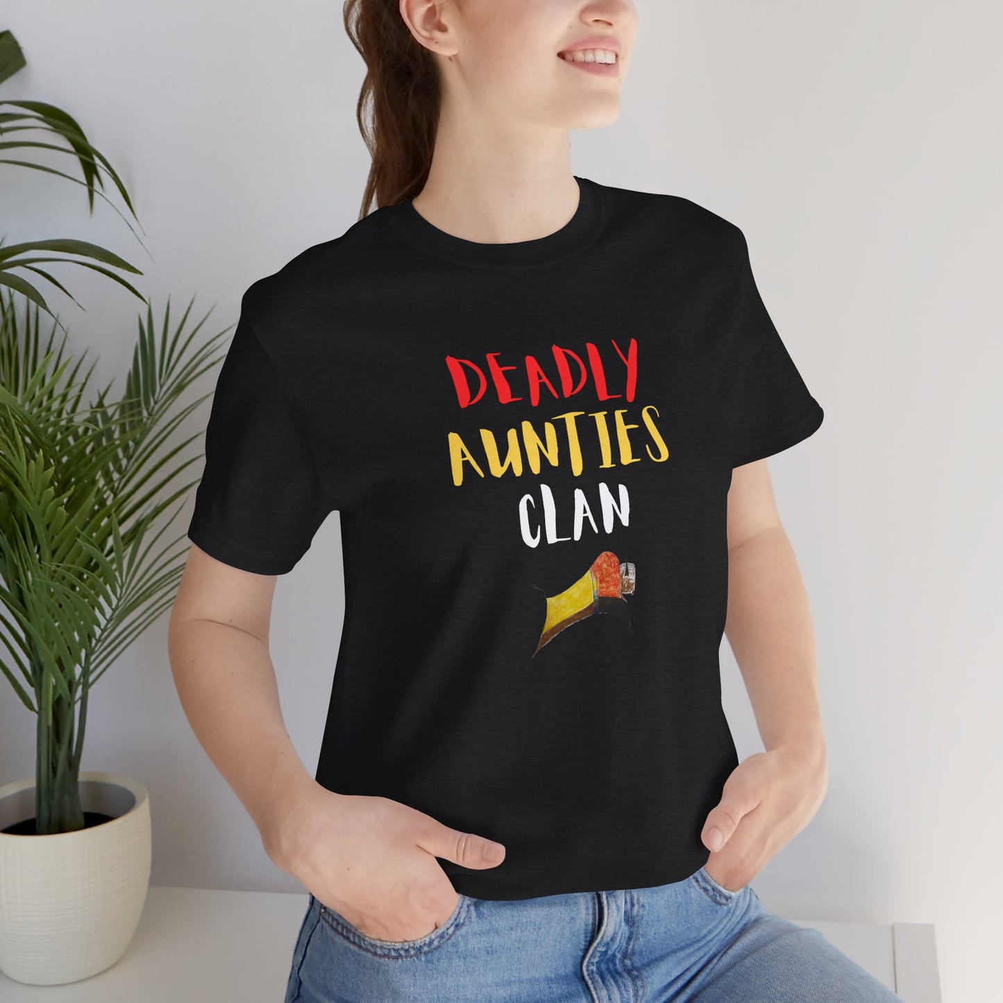 Version 2 -Deadly Aunties Clan - Blackfoot Ledger Art -  by Teague WestWolf GoodVoice - Unisex Tee