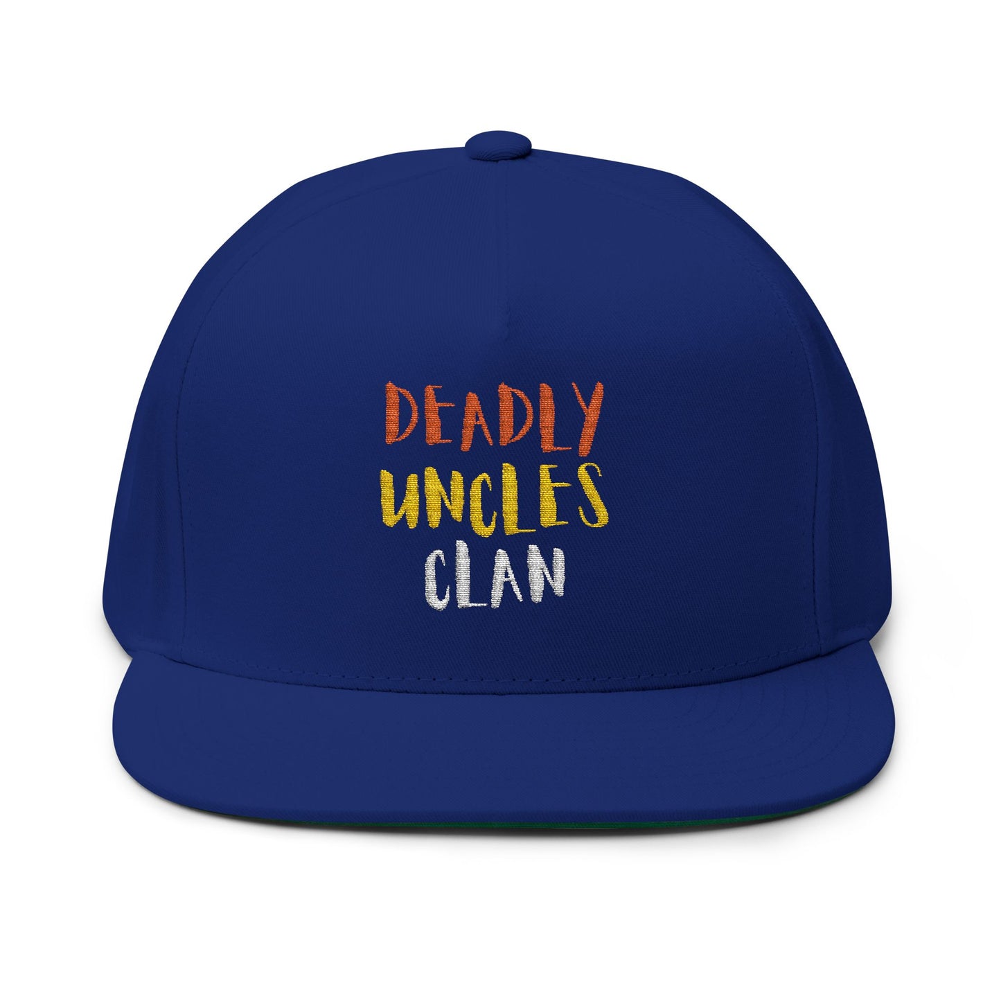 Flat Bill Cap — "Deadly Uncle's Clan" Embroidered Snapback Hat