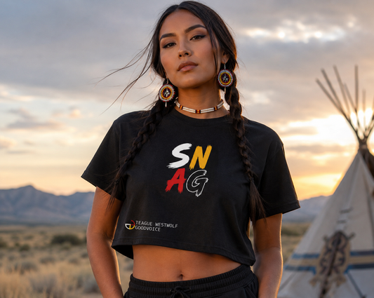 SNAG Graphic Crop Tee — Women's Urban Streetwear Top